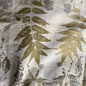 evantail impression feuilles